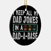 Mannen ik hou al mijn vaders snoep in een pap. keramisch ornament (Rechts)