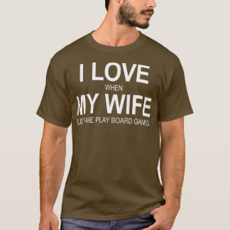 Mannen ik hou ervan als mijn vrouw me laat spelen  t-shirt