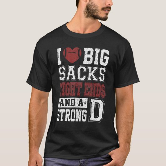 Mannen ik hou van grote zakken, bijna en een sterk t-shirt (Voorkant)