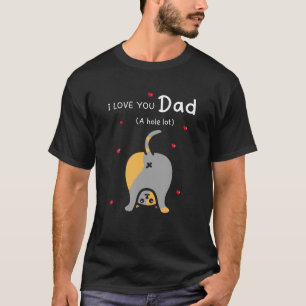 Mannen ik hou van je vader Een eenhoevige Vaderdag T-shirt