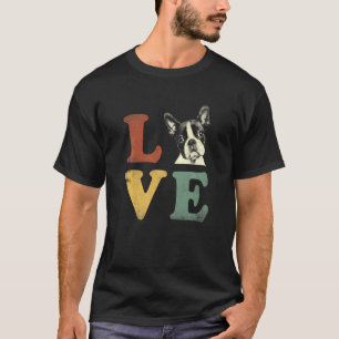Mannen ik hou van mijn Boston Terrier voor honden T-shirt