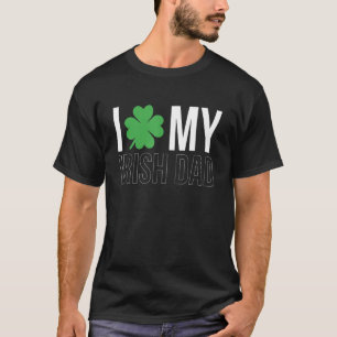 Mannen Ik hou van mijn Ierse vader Papa St Patrick T-shirt