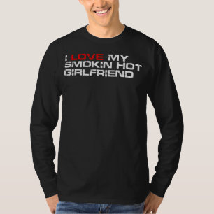 Mannen ik hou van mijn rokvochtige Vriendin T-shirt