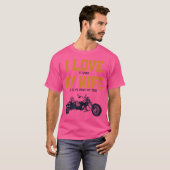 Mannen Ik hou van mijn vrouw Trike motorfiets Tri T-shirt (Voorkant volledig)
