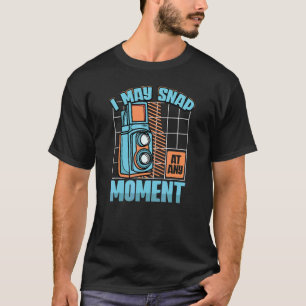 Mannen ik kan op elk ogenblik breken fotografie ca t-shirt
