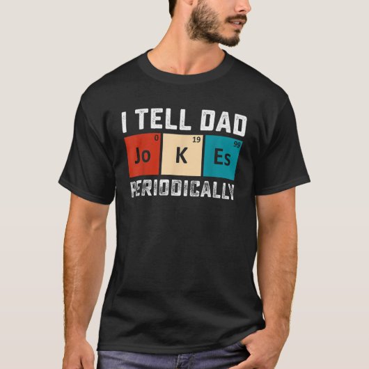 Mannen ik vertel papa grappen regelmatig voor papa t-shirt (Voorkant)