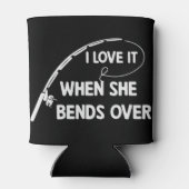 Mannen ik vind het geweldig als ze over schimmels  blikjeskoeler (Achterkant)