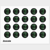 Mannen Ik vind het leuk als ze zich over grappige Ronde Sticker (Vel)