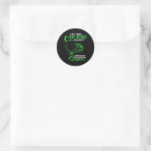 Mannen Ik vind het leuk als ze zich over grappige Ronde Sticker (Tas)