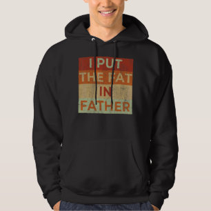 Mannen Ik zet het vet in vader papa Gezegde sarcas Hoodie