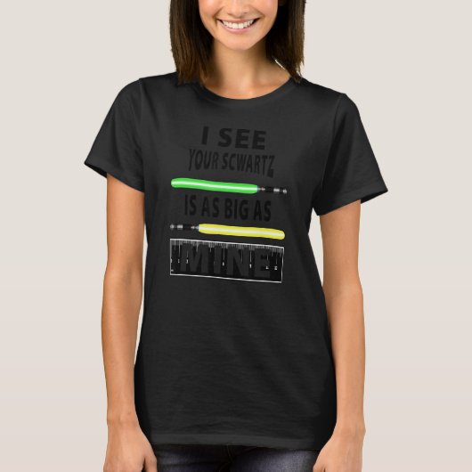 Mannen ik zie dat je Schwartz zo groot is als het T-shirt (Voorkant)