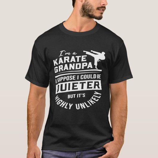 Mannen Im a Karate opa, ik denk dat ik een sukkel  T-shirt (Voorkant)