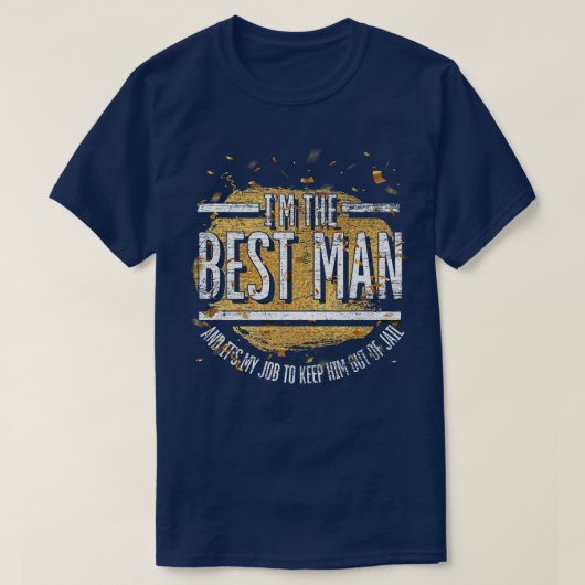 Mannen Im de beste bruidebruidende Mannen Funny Ba T-shirt (Design voorkant)