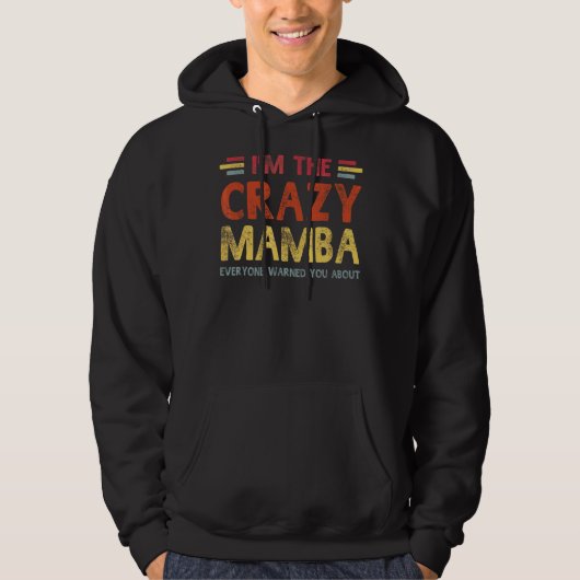 Mannen im de gekke mamba beste opa ooit vaders hoodie (Voorkant)