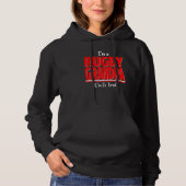 Mannen IM een rugby opa im zo moe versleten rugb Hoodie (Voorkant)
