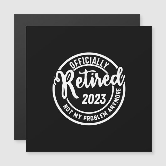 Mannen in 2023 Niet meer mijn probleem - Magnetische Uitnodiging (Voorkant / Achterkant)