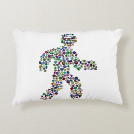 Mannen in beweging accent kussen