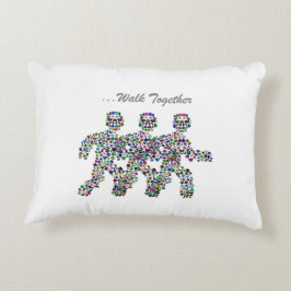 Mannen in beweging accent kussen