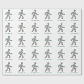 Mannen in Beweging – Edelsteen Walking Figure Desi Cadeaupapier (Vlak)