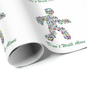 Mannen in Beweging – Edelsteen Walking Figure Desi Cadeaupapier (Rol Hoek)