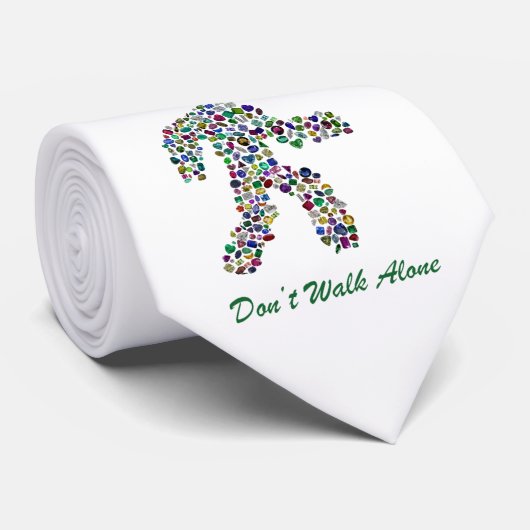 Mannen in Beweging – Edelsteen Walking Figure Desi Stropdas (Opgerold)