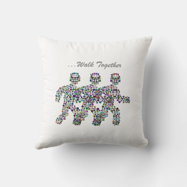 Mannen in beweging kussen (Achterkant)