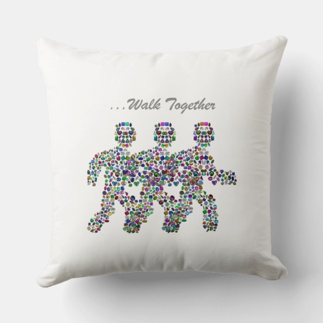 Mannen in beweging kussen (Achterkant)