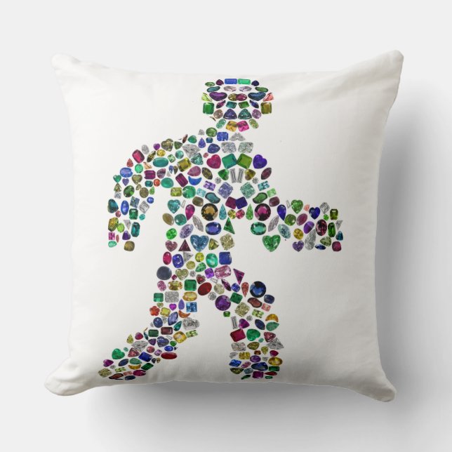 Mannen in beweging kussen (Voorkant)