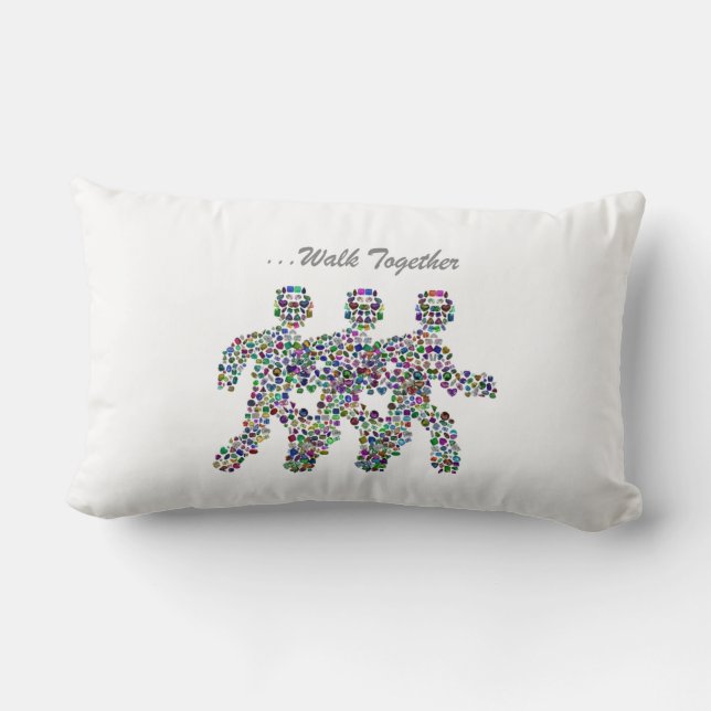 Mannen in beweging kussen (Achterkant)