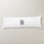 Mannen in beweging lichaamskussen (Achterkant)