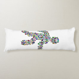 Mannen in beweging lichaamskussen