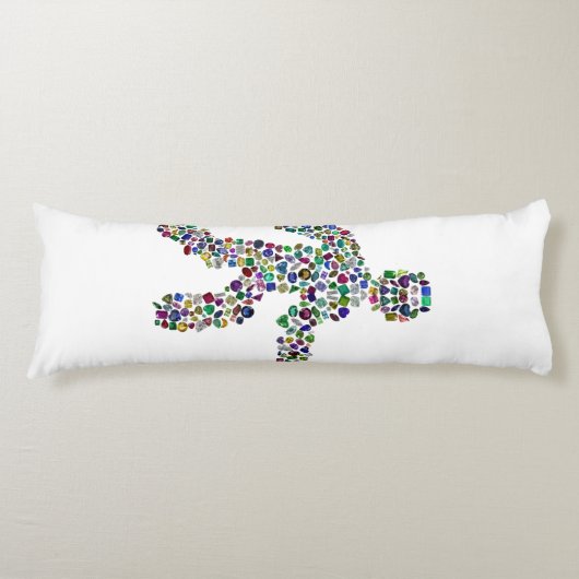 Mannen in beweging lichaamskussen (Voorkant)