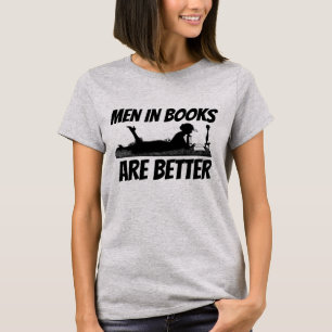 MANNEN IN BOEKEN ZIJN BETER FUNNY WOMENS T-Shirts
