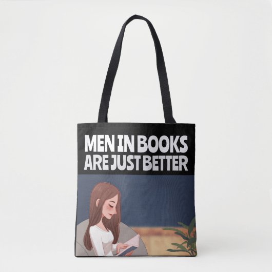 MANNEN IN BOEKEN ZIJN SLECHTS BETER DE TASSEN VAN  (Voorkant)