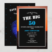 Mannen in de avond van zonsopgang kaart (Voorkant / Achterkant)