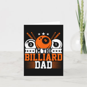 Mannen in de biljartpap - Grappig zwembad pap snoo Kaart