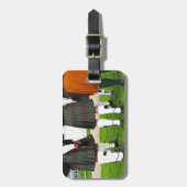 Mannen in de rots bagagelabel (Voorkant verticaal)