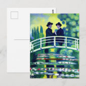 Mannen in het Briefkaart Love Monet Style (Voorkant / Achterkant)