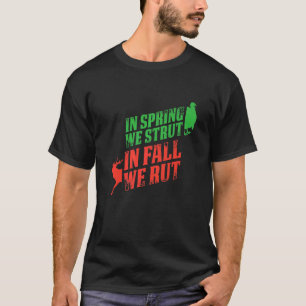 Mannen in het voorjaar steken we in Herfst en zett T-shirt