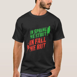 Mannen in het voorjaar steken we in Herfst en zett T-shirt