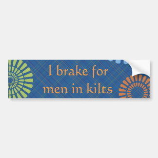 Mannen in Kilts Bumpersticker