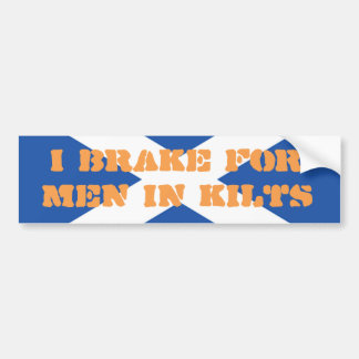 Mannen in Kilts Scotland Bumpersticker