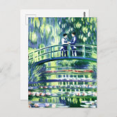 Mannen in liefde in de stijl van het Monet Briefka Briefkaart (Voorkant / Achterkant)