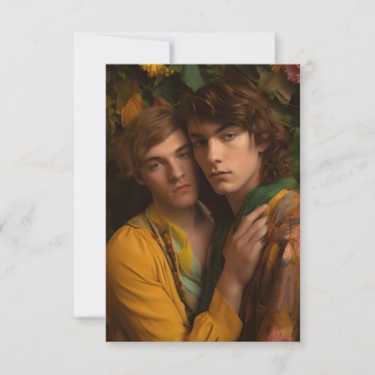 Mannen in Love Blank Kaart (Voorkant)