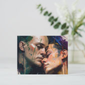 Mannen in Love Briefkaart (Staand voorkant)