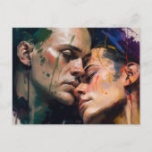 Mannen in Love Briefkaart (Voorkant)