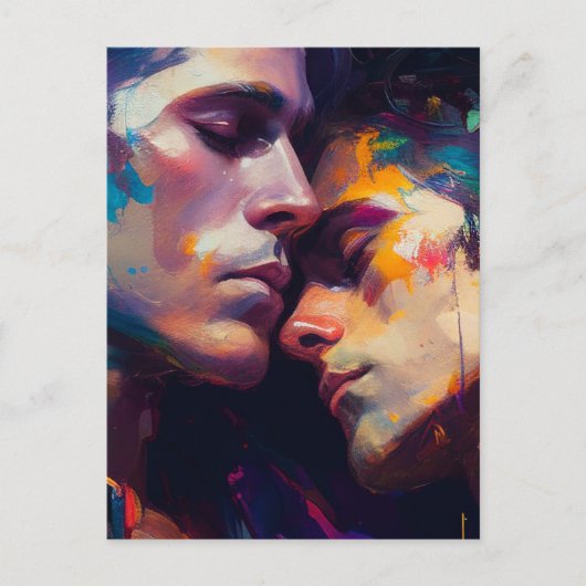 Mannen in Love Briefkaart (Voorkant)