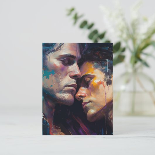 Mannen in Love Briefkaart (Staand voorkant)