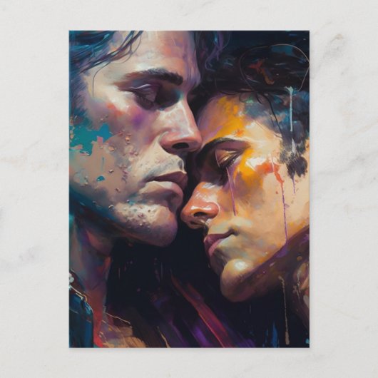 Mannen in Love Briefkaart (Voorkant)