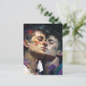 Mannen in Love Briefkaart (Staand voorkant)